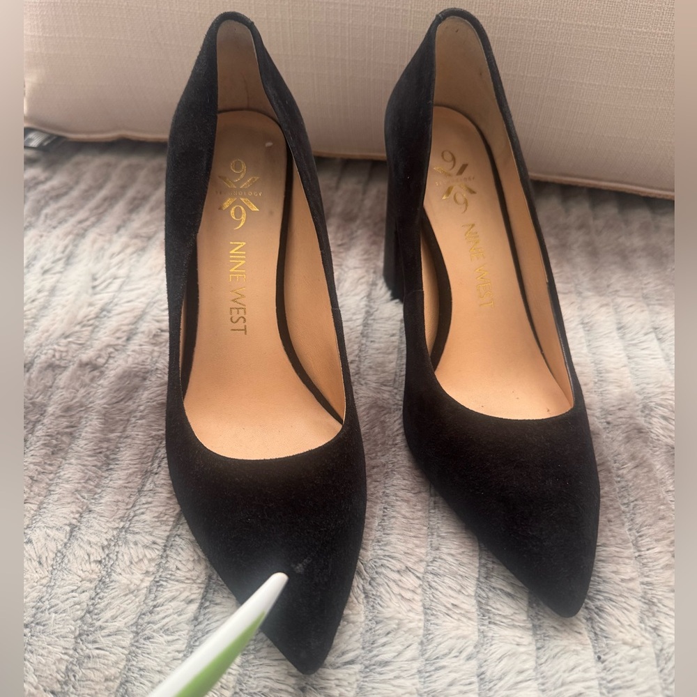 Nine West Astoria Suede Block Heels - Picture 11 of 11